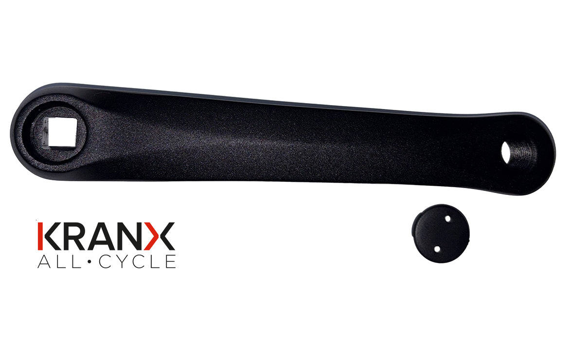 KranX Alloy L/H Crank Square Taper in Black - 170mm