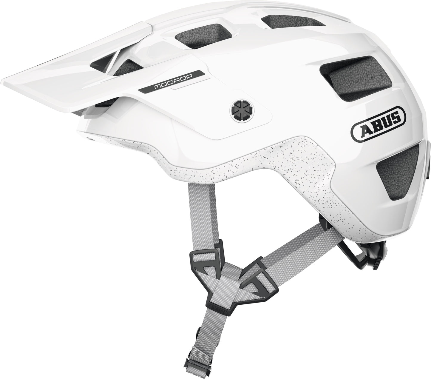 ABUS MoDrop MTB Helmet in Alpine White - Large (57-61cm)