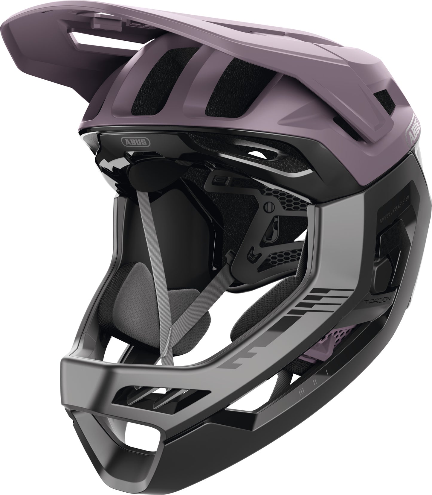 ABUS Targon Full-Face MTB Helmet Removable Chin Guard in Ash Purple - Large (57-61cm)