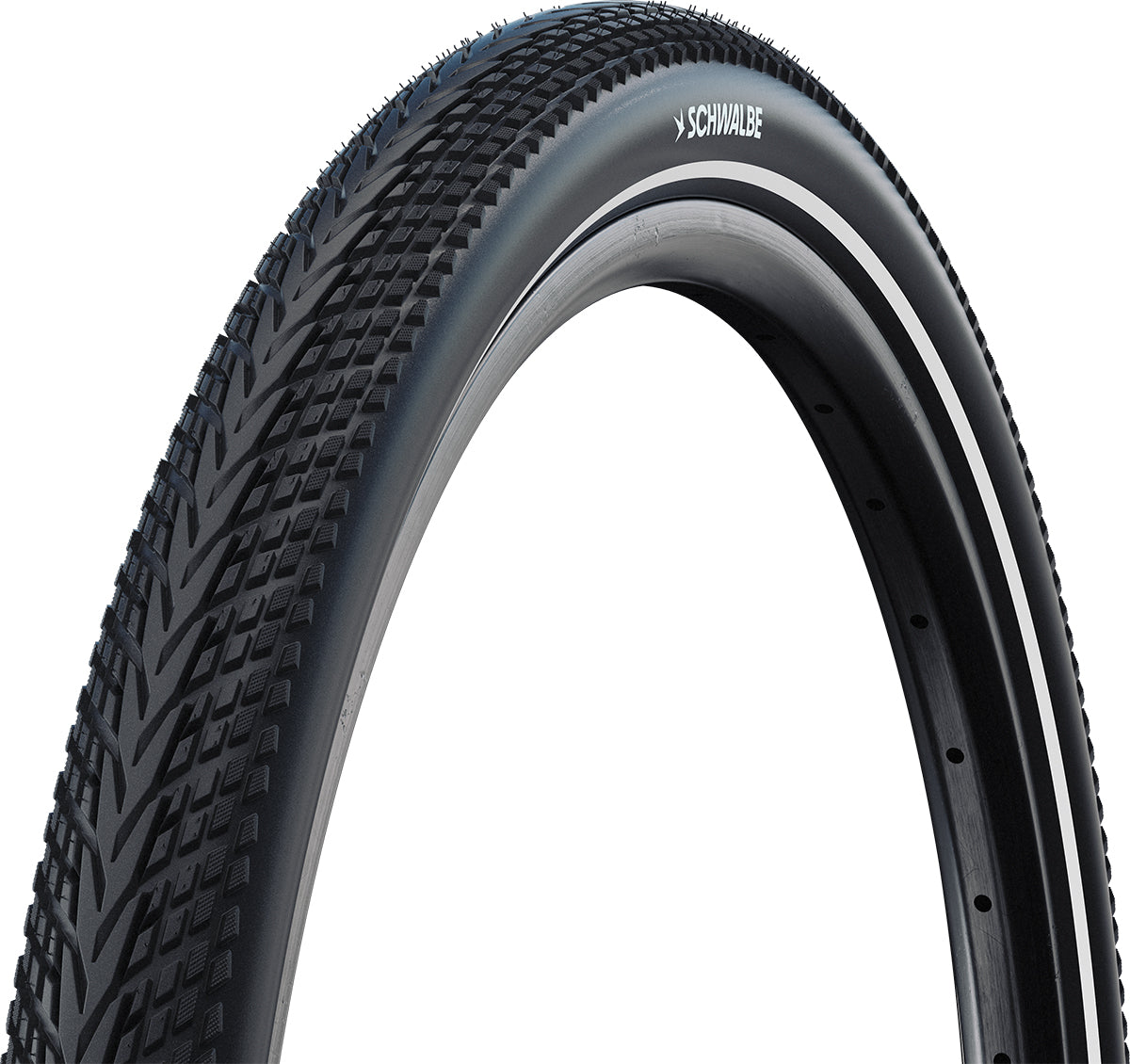 Schwalbe Marathon Almotion Pro TLR Tyre in Black/Reflex (Folding) - 27.5 x 2.15"